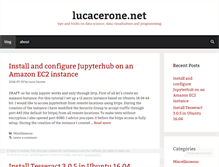 Tablet Screenshot of lucacerone.net